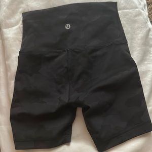 Lululemon biker shorts. Great condition. Size zero. Camouflage.